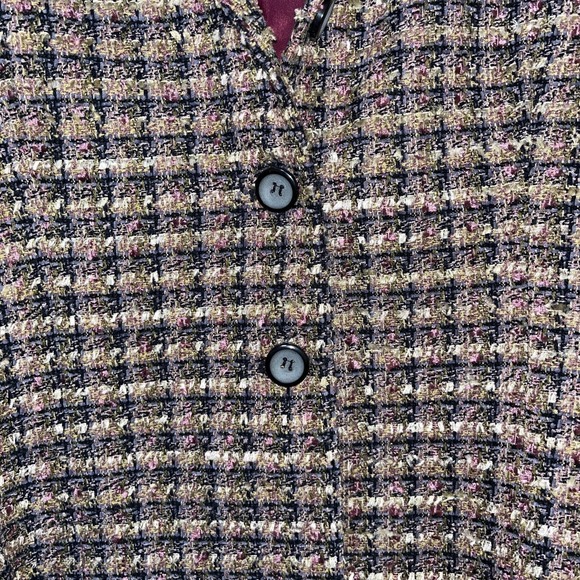 Vintage Requirements Blazer Women's Size 10 Button Up Tweed Career Jacket - Picture 4 of 5